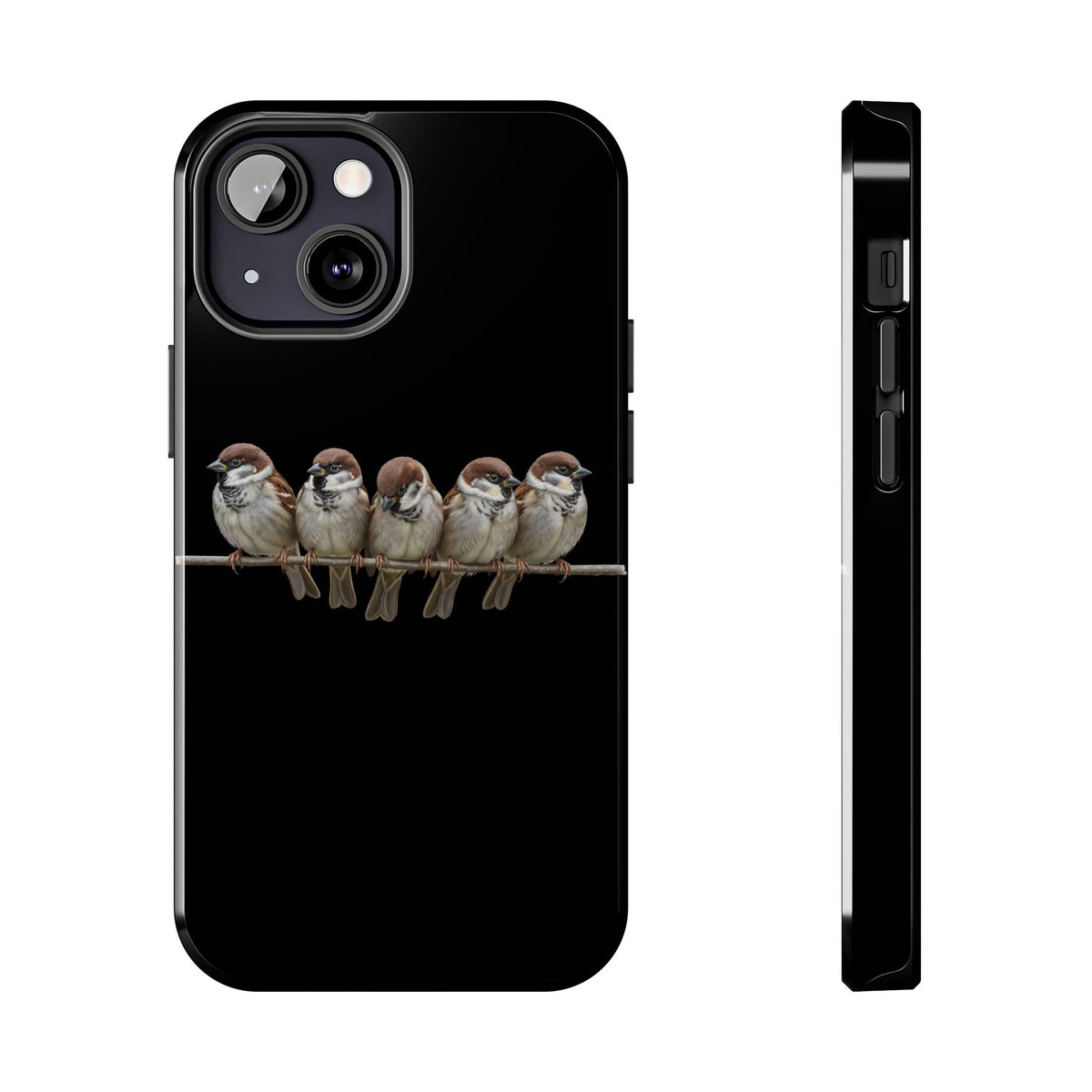 Tree Sparrow Dual-Layer iPhone Case with Bird Art – The Perfect Gift for Ornithologists & Lovers – Phone