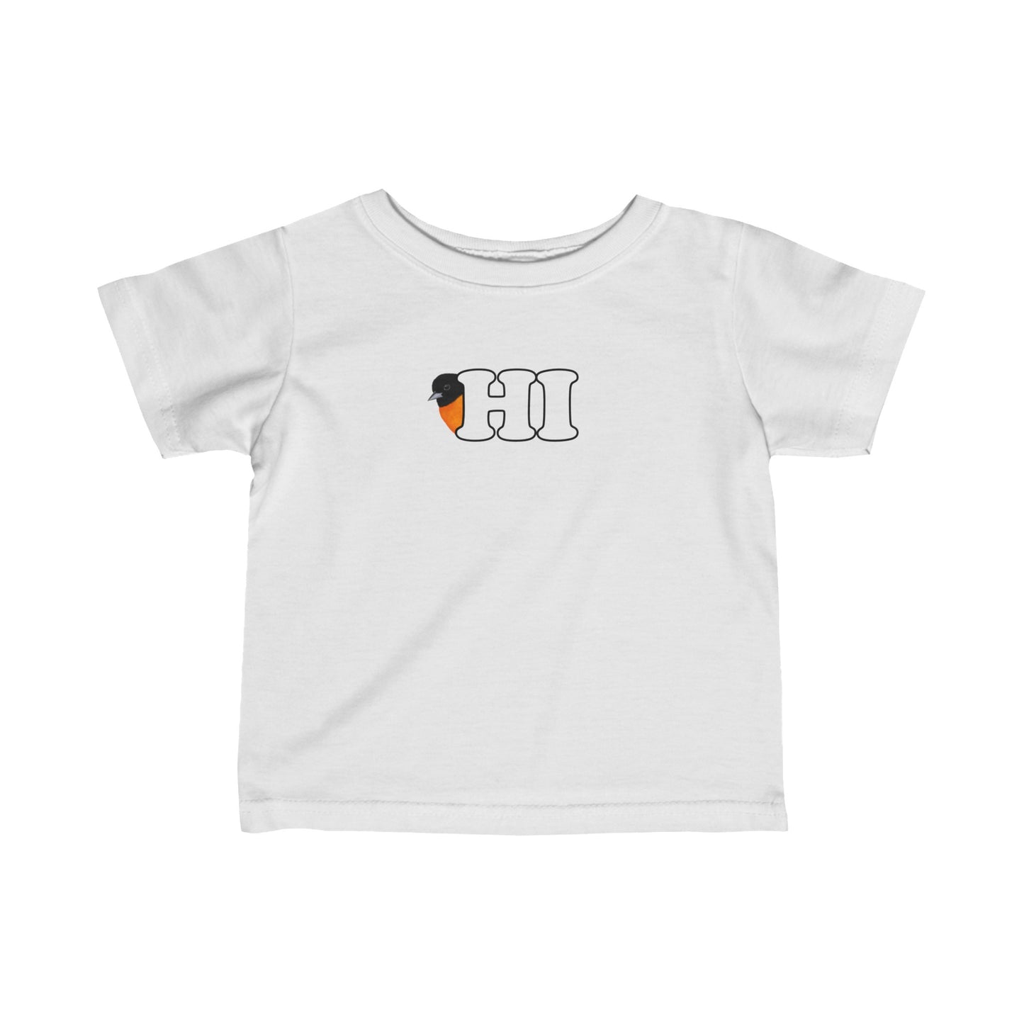 Baltimore Oriole Bird Hi Baby & Toddler Fine Jersey Tee