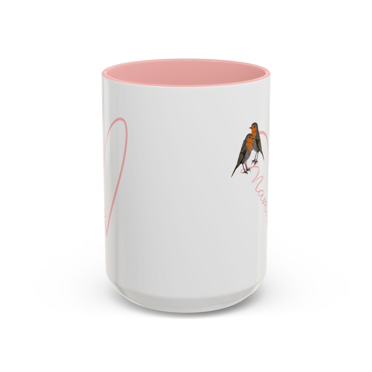Robin Mother's Day Mama with Heart Bird Coffee Mug