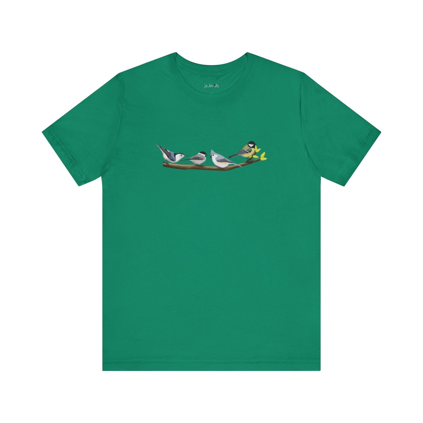 Birds on a Branch T-Shirt Nuthatch Tufted Titmouse Chickadee Bird Watcher Bird Lover