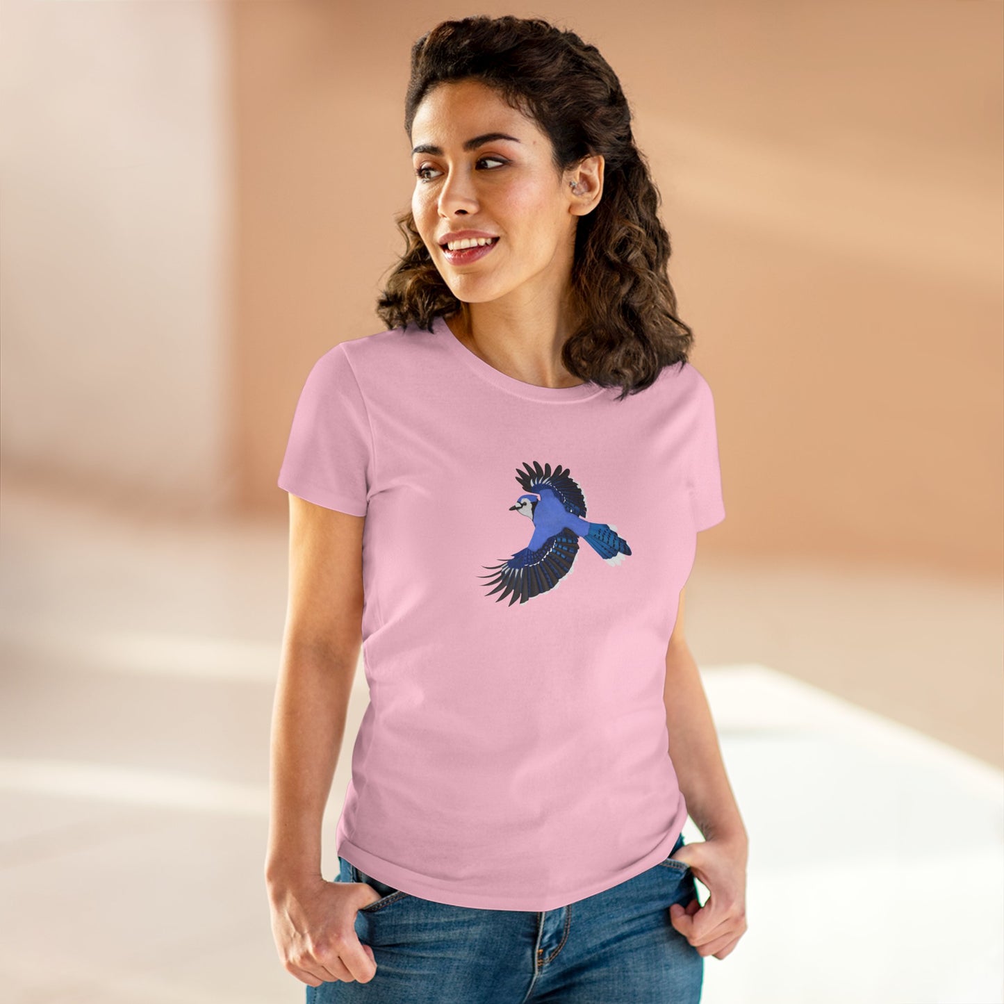 Blue Jay Bird Design for Birdwatchers and Bird Lovers Women's T-Shirt