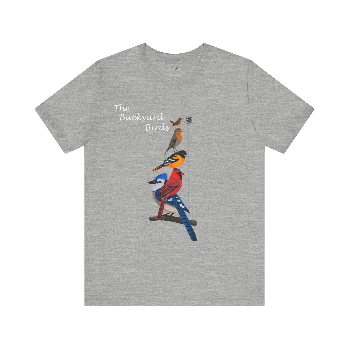 The Backyard Birds Blue Jay Cardinal Robin Birding & Birdwatching T-Shirt