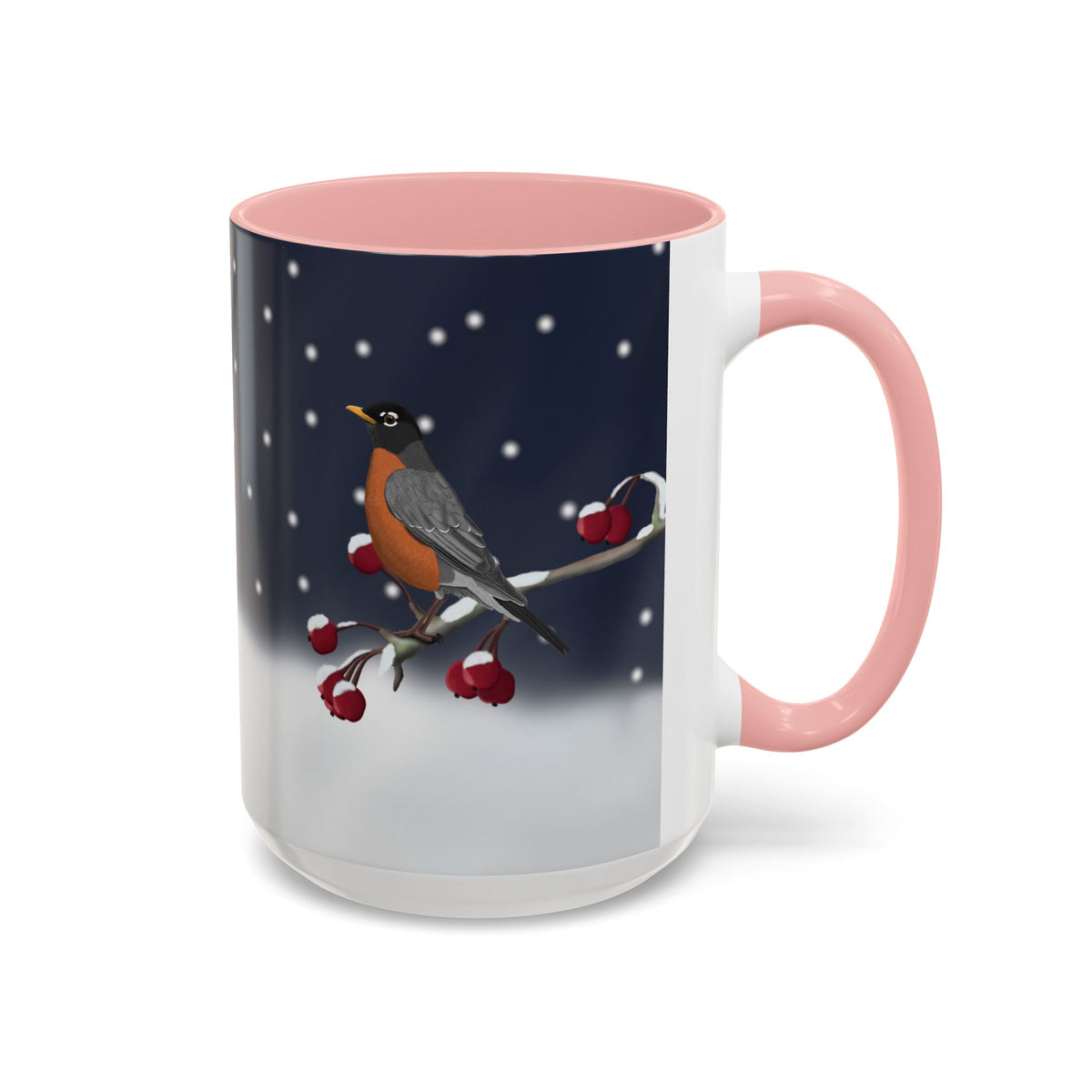 アメリカンロビンバードコーヒーマグ | 鳥好きの方への陶器製クリスマスギフト
