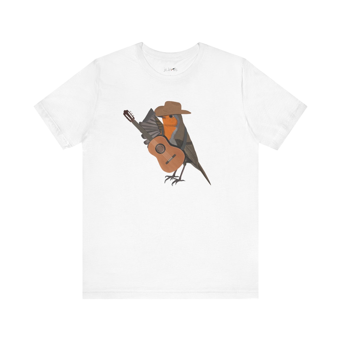 Robin with Cowboy Hat and Guitar Country Music Bird T-Shirt