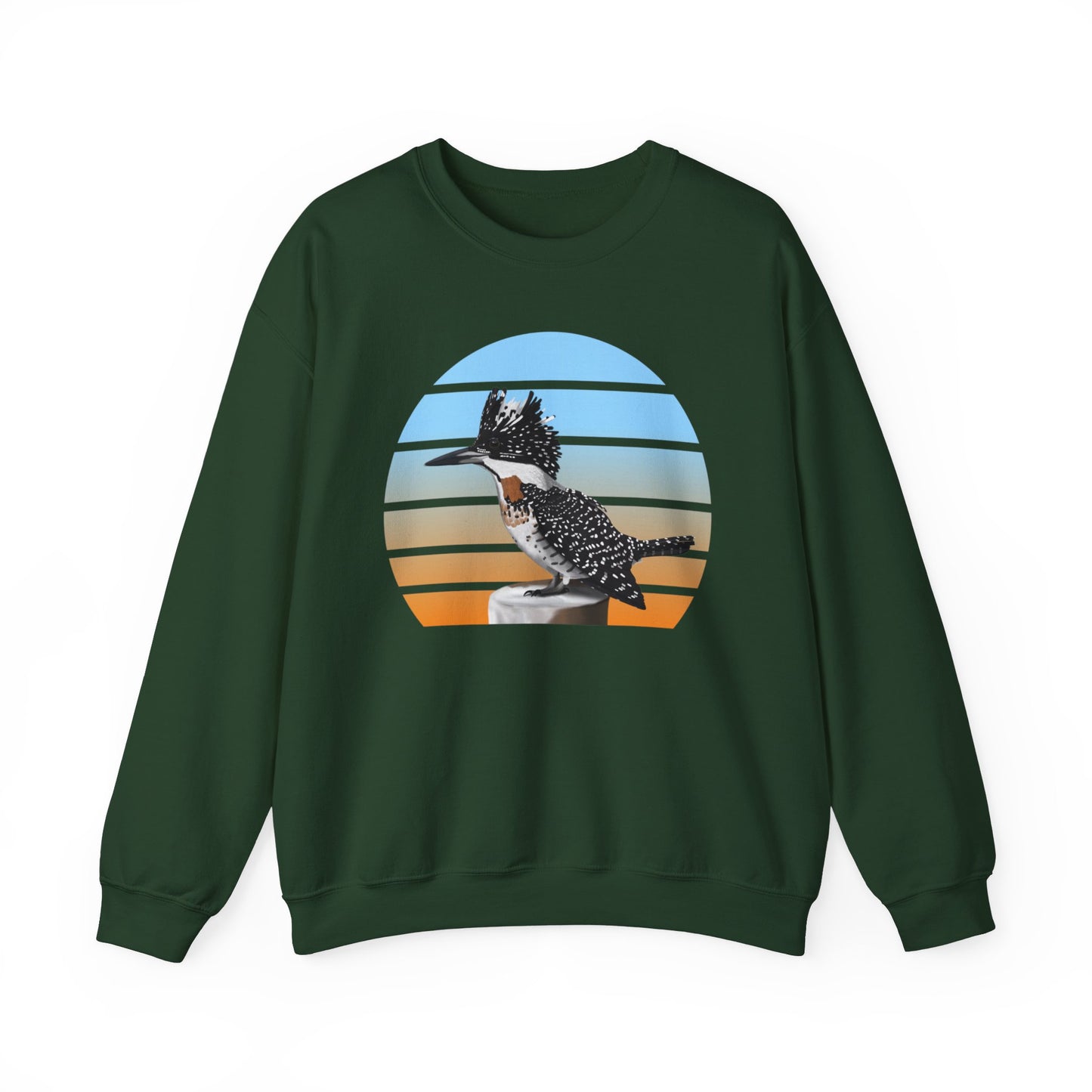 Crested Kingfisher Birdlover Ornithologist Bird Sweatshirt