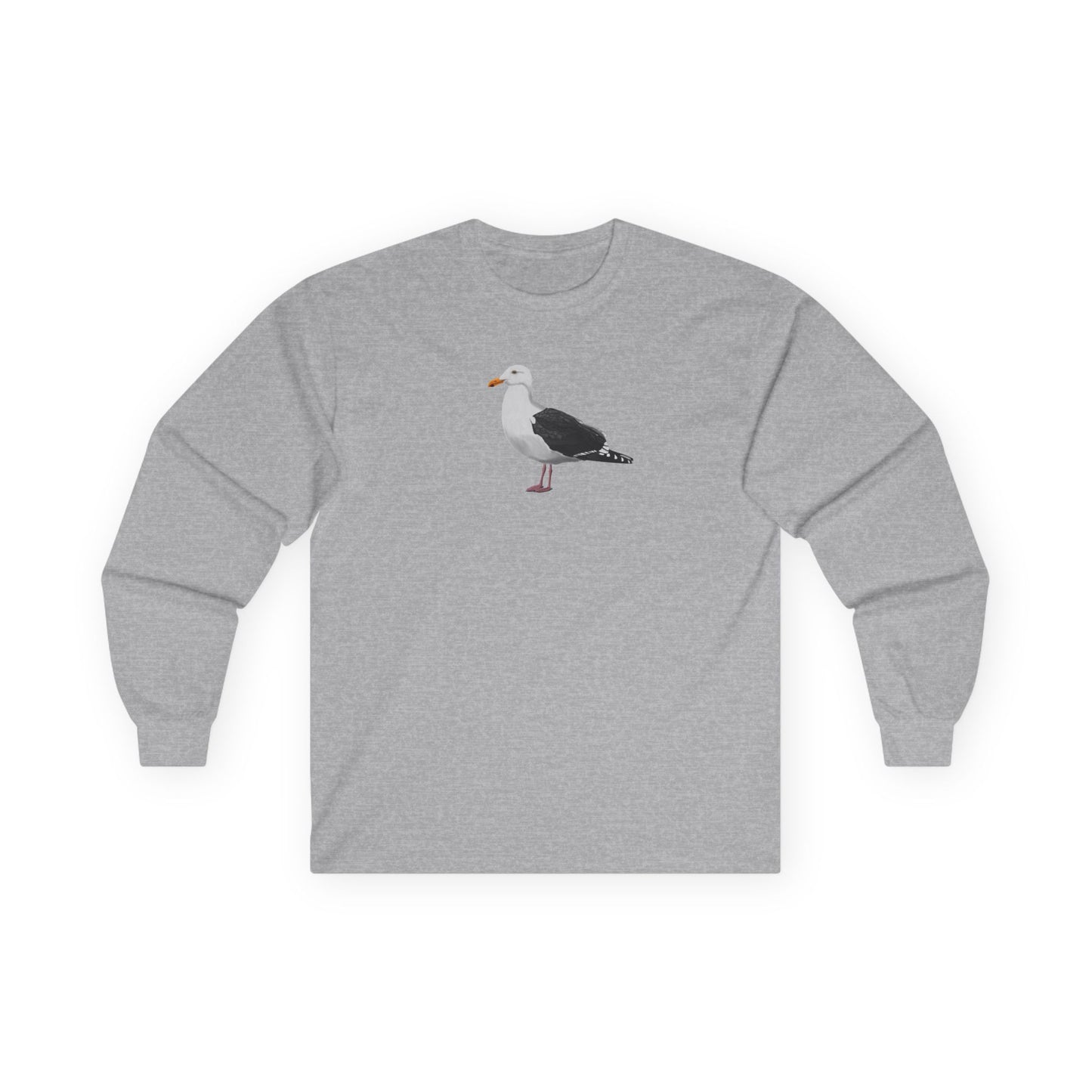 Seagull Birding & Birdwatching Bird Cotton Long Sleeve T-Shirt