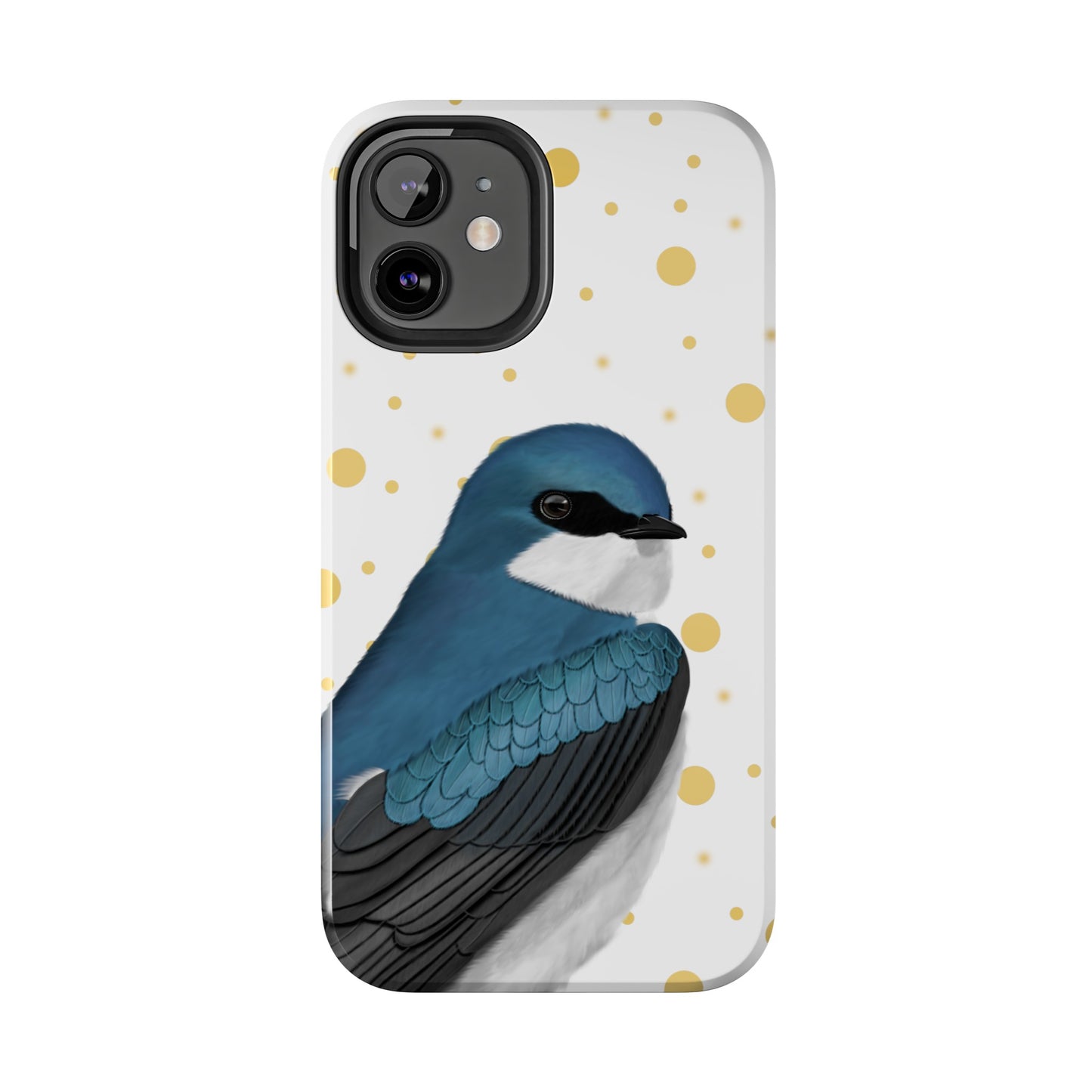 Tree Swallow Bird Art Tough Phone Case White