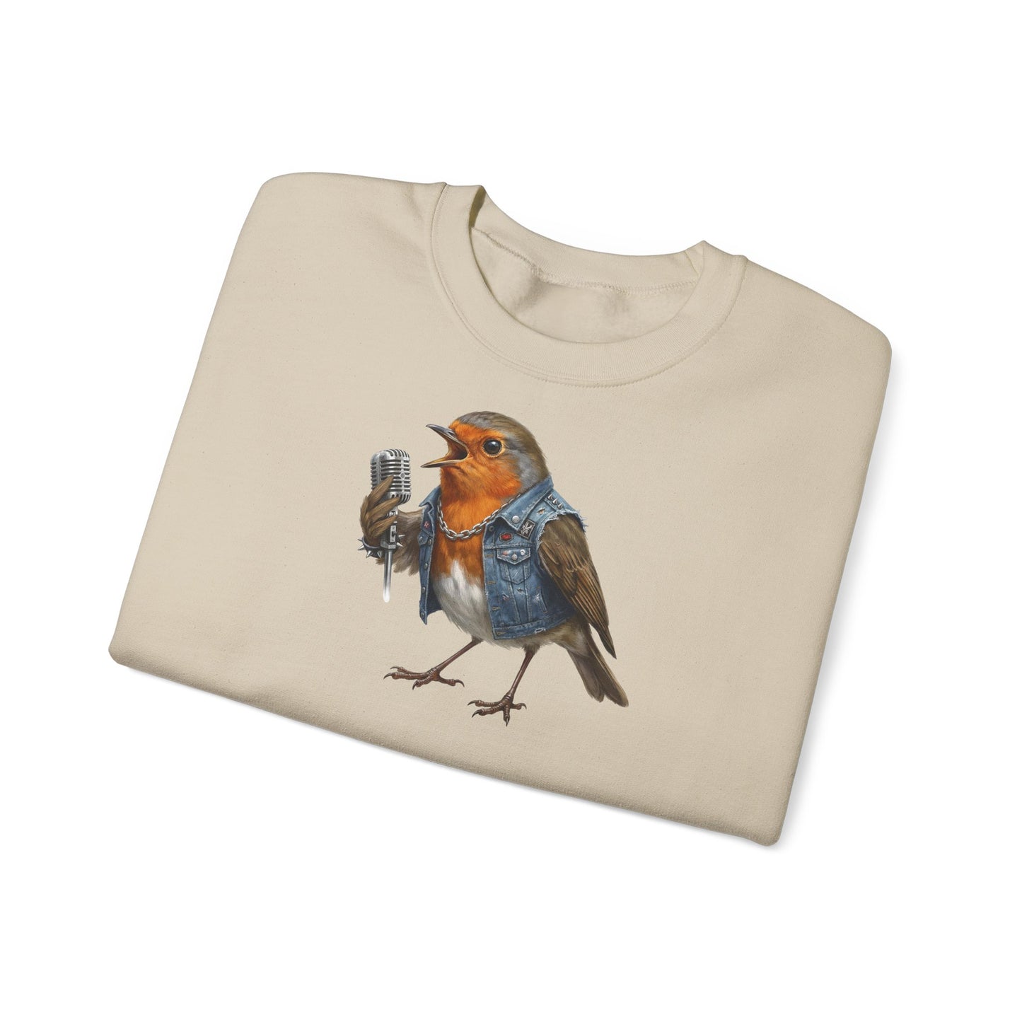 Rocky Rotkehlchen Sweatshirt – Die Gartenvögel Offizielles Band Merch (Unisex Pullover)