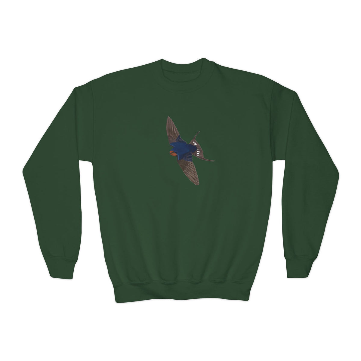 Barn Swallow Bird Birdwatching Youth Crewneck Sweatshirt – Casual Kids Clothing, Sweatshirts