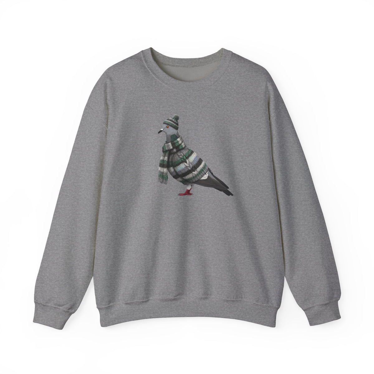Pigeon Winter Sweatshirt | Bird Watcher Crewneck Unisex Songbirds Wearing Knit Gift for Lovers – Animal Lover Cozy