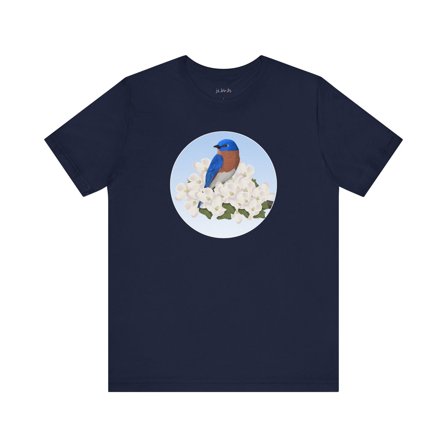Bluebird and Spring Apple Blossoms Bird T-Shirt