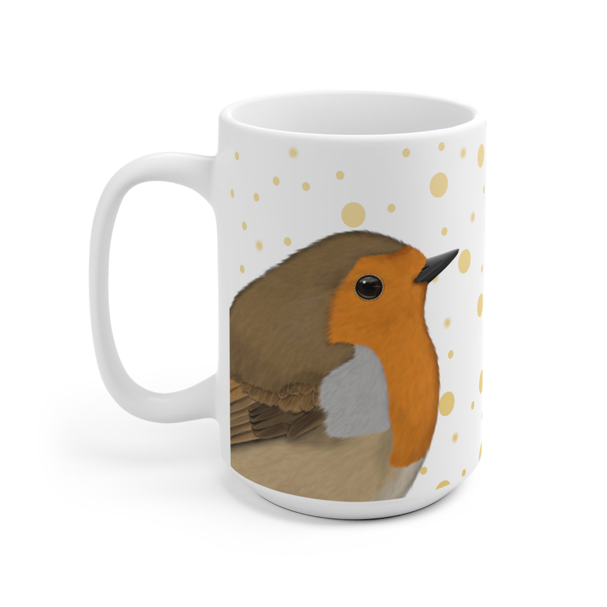 Rotkehlchen Tasse – 11 oz, 11oz