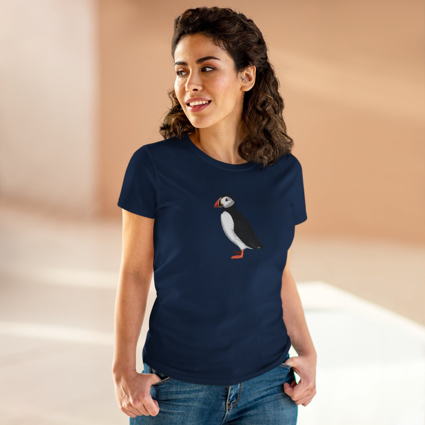 Puffin Bird Design for Birdwatchers and Bird Lovers Women's T-Shirt
