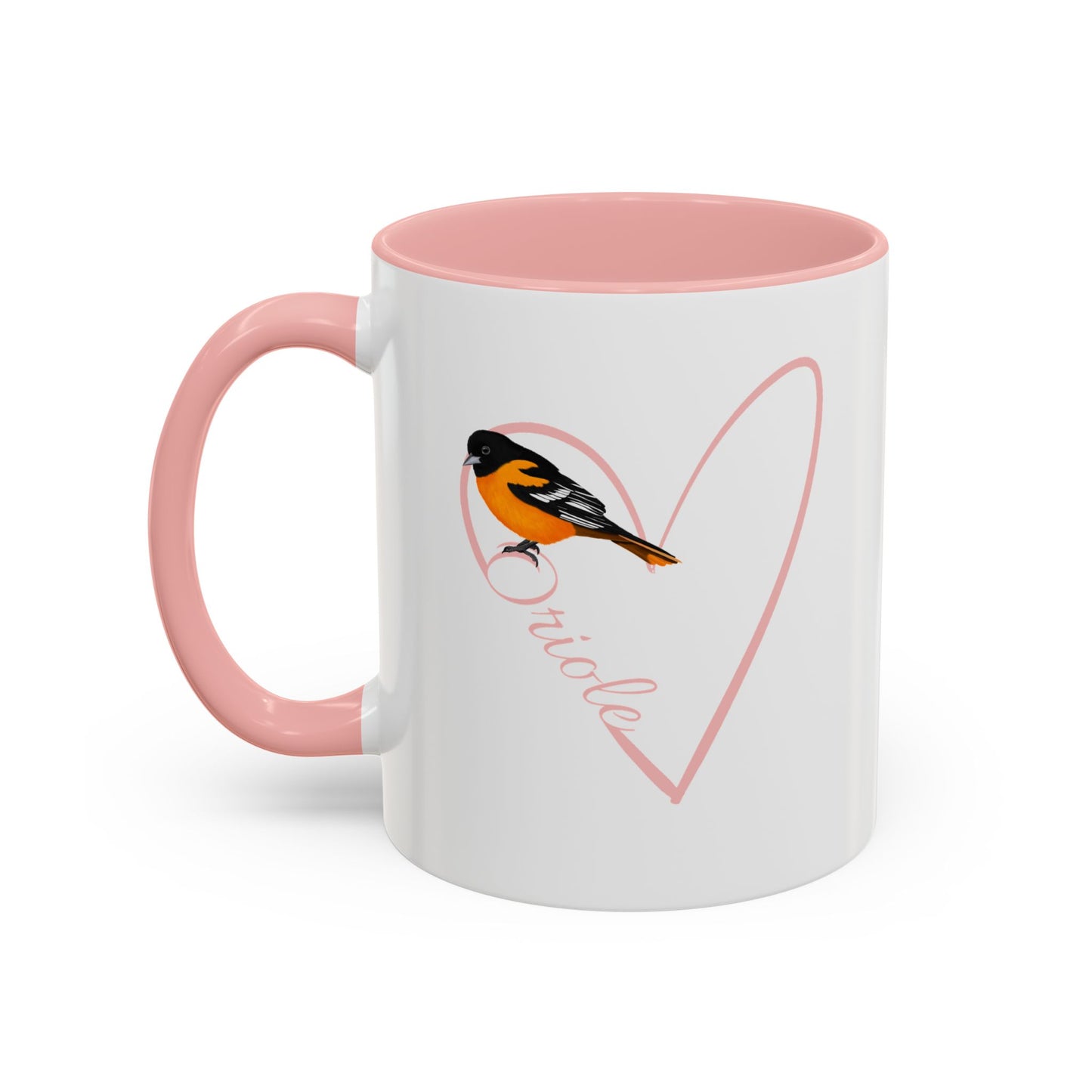 Oriole Mug Bird with Heart for Bird Lovers