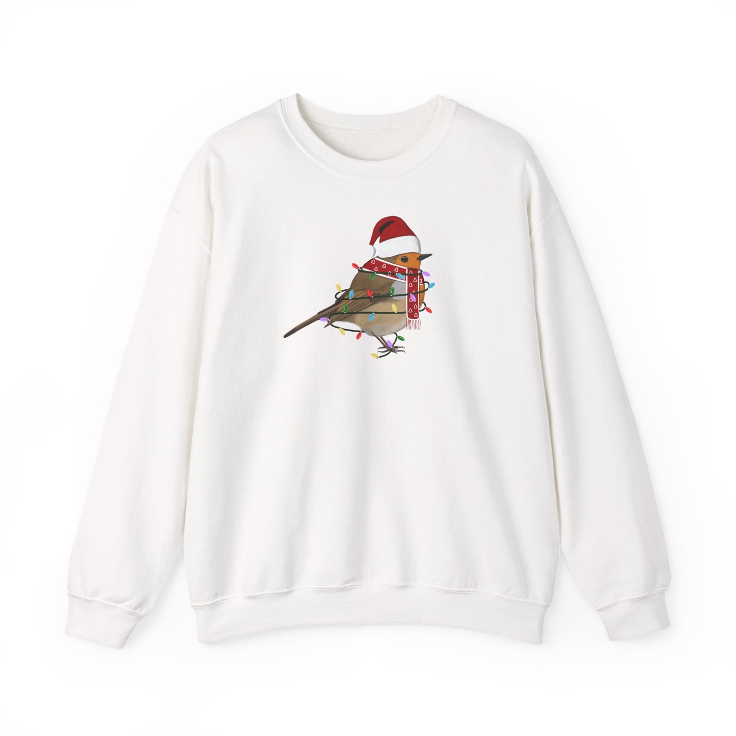 Rotkehlchen Weihnachts-Sweatshirt | Unisex Vogel Sweater für Vogelfreunde & Vogelbeobachter