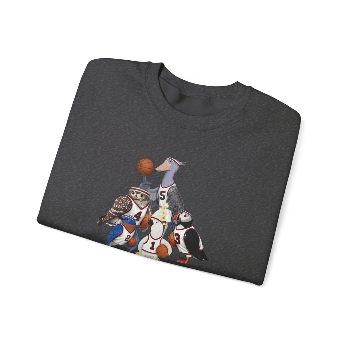 Funny Basketball Bird Sweatshirt | Bird Watcher Crewneck | Unisex Unique Hoops Fan Gift