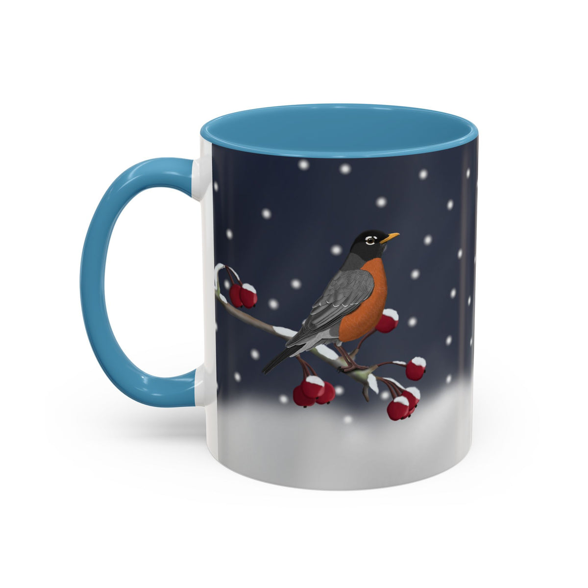 アメリカンロビンバードコーヒーマグ | 鳥好きの方への陶器製クリスマスギフト