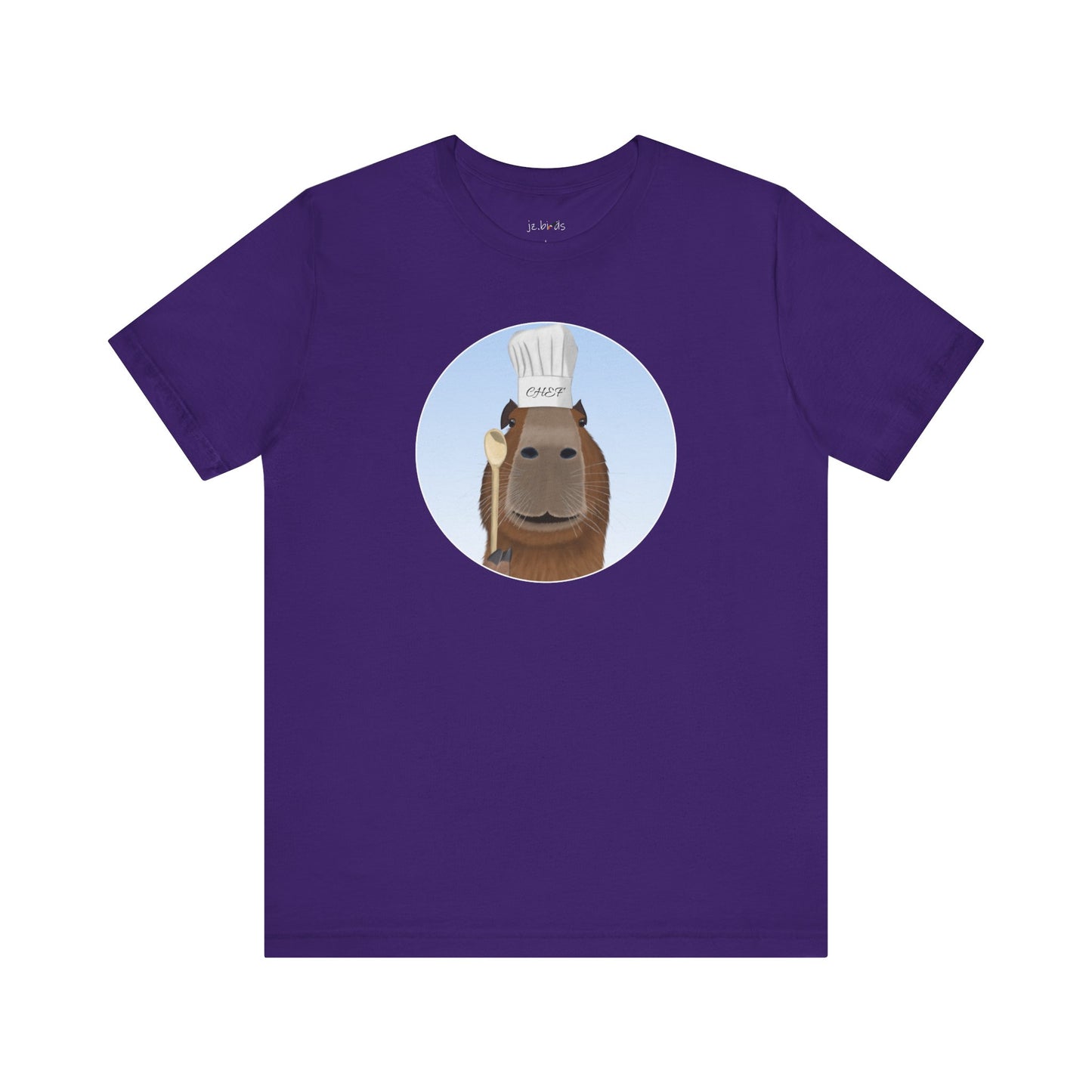 Capybara with Chef Hat and Wooden Spoon Funny Kitchen T-Shirt