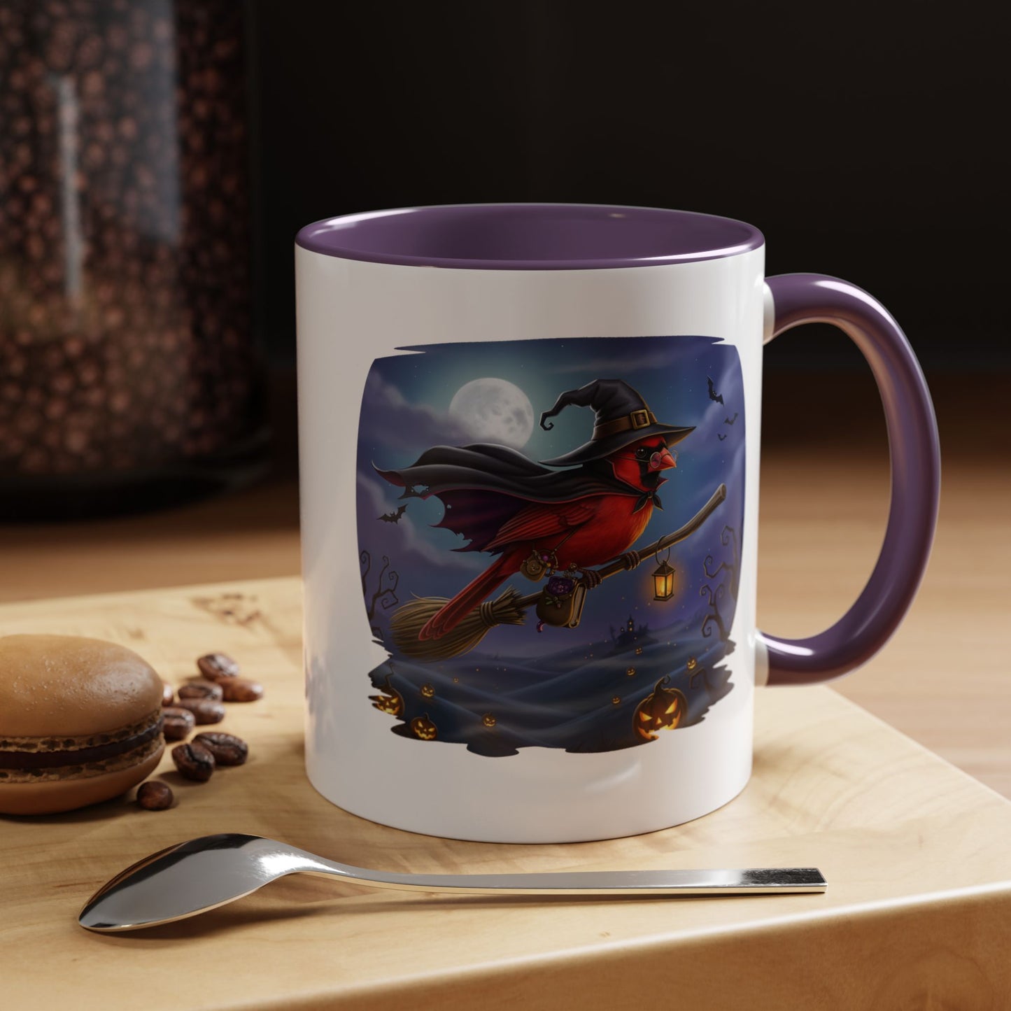 Cardinal Halloween Bird Mug - Perfect for Spooky Season