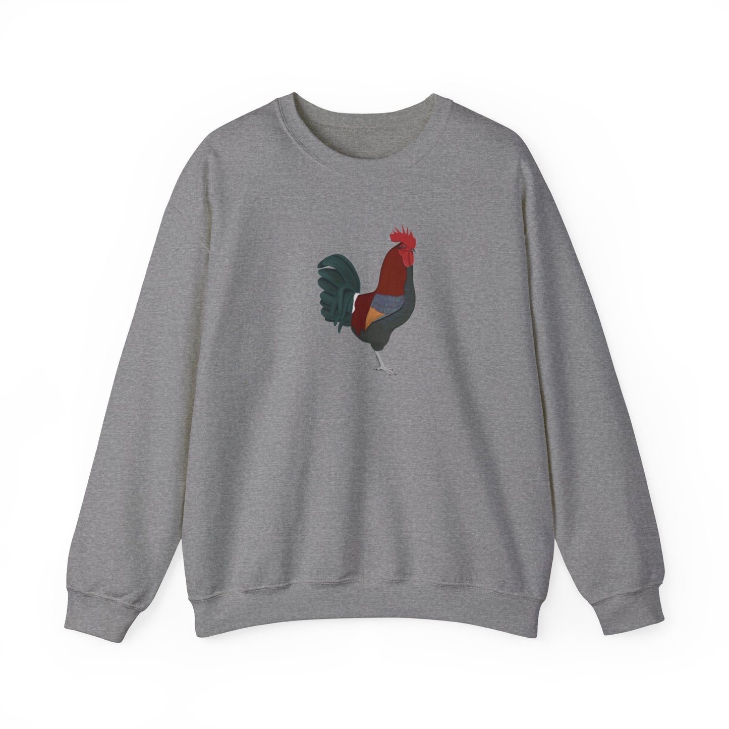 Rooster Bird Watcher Biologist Crewneck Sweatshirt