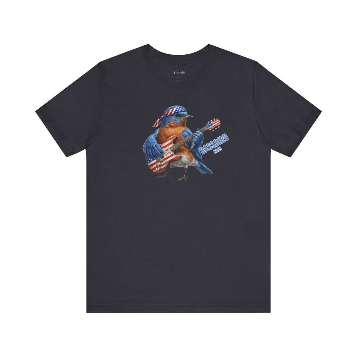 The Bassbird Graphic Tee – Bluebird Bassist – Funny Rock Band Bird Shirt – tshirt, T-Shirt