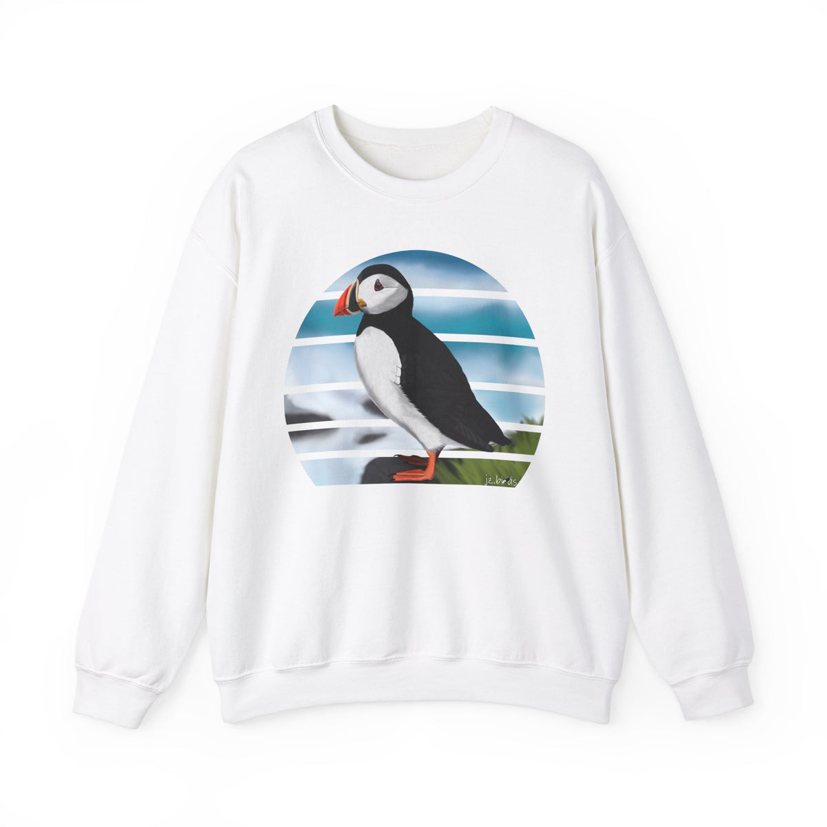 Puffin Bird Sweatshirt in Dark Heather