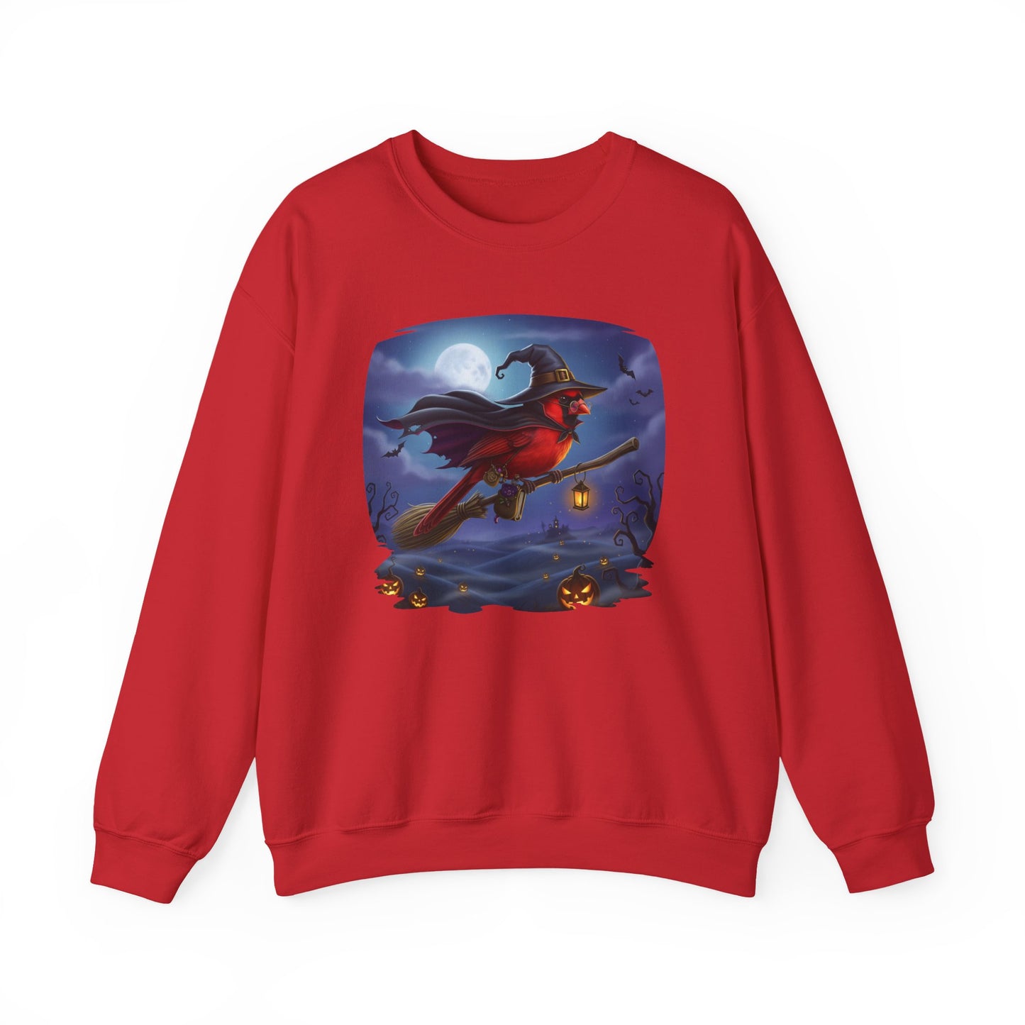 Cardinal Halloween Bird Sweatshirt - Spooky Halloween Costume for Bird Lovers