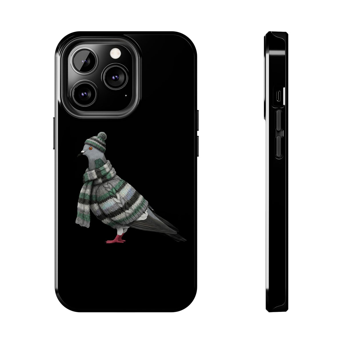 Pigeon Dual-Layer iPhone Case with Bird Art – The Perfect Gift for Ornithologists & Bird Lovers