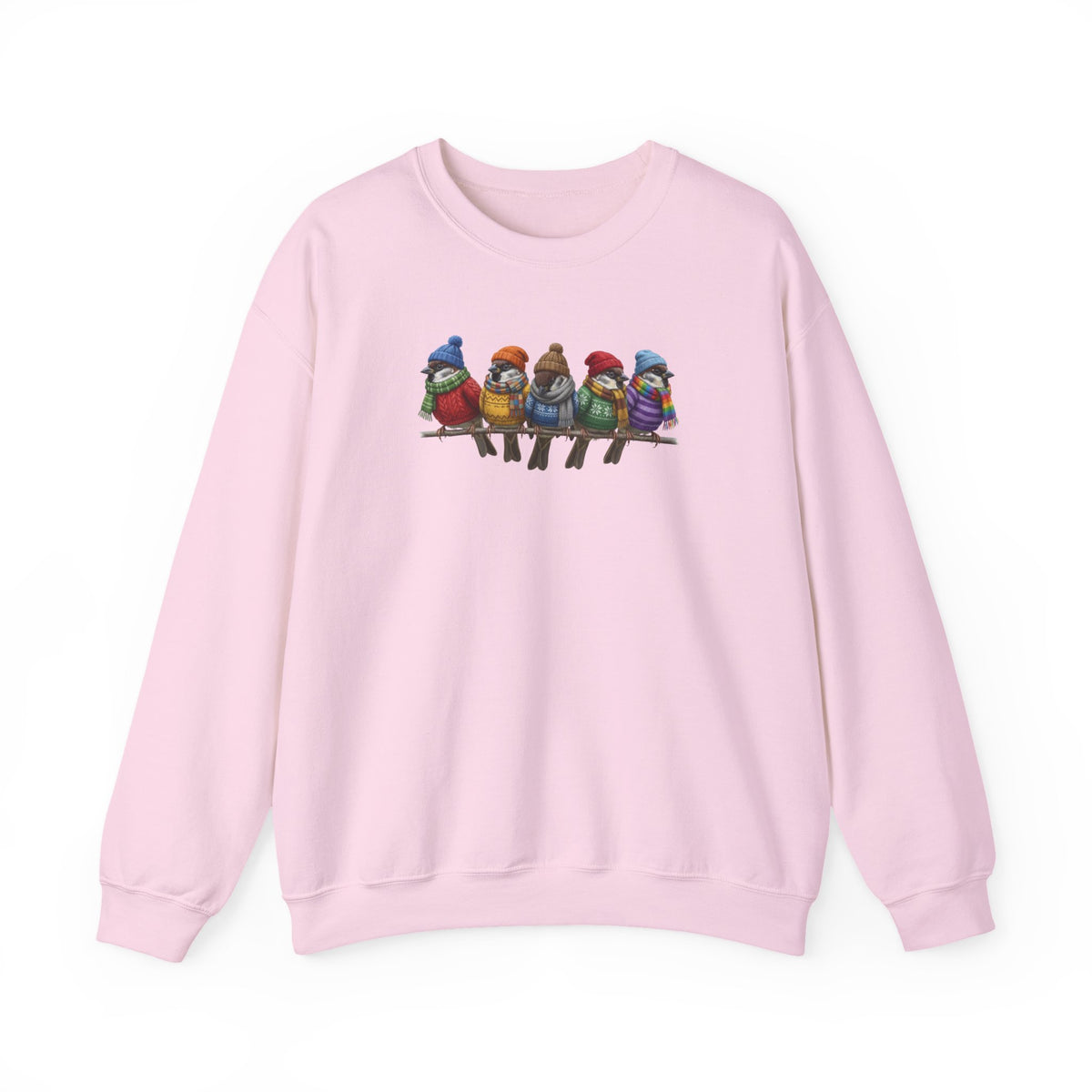 Spatzen in Strick Winter-Sweatshirt | Unisex Vogel Sweater für Vogelfreunde & Vogelbeobachter – Animal Graphic Tee, Sweatshirt Vogelmotiv