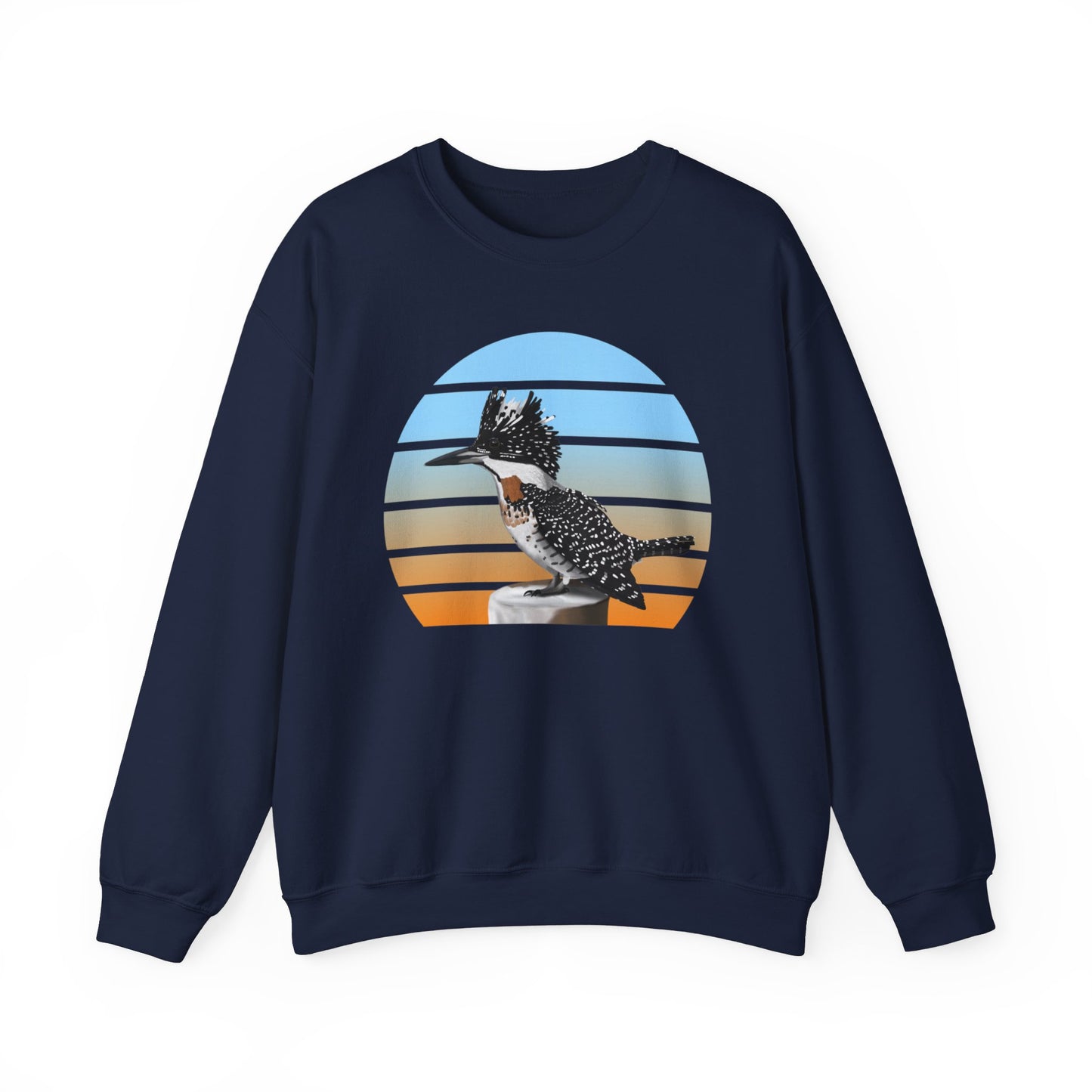Crested Kingfisher Birdlover Ornithologist Bird Sweatshirt