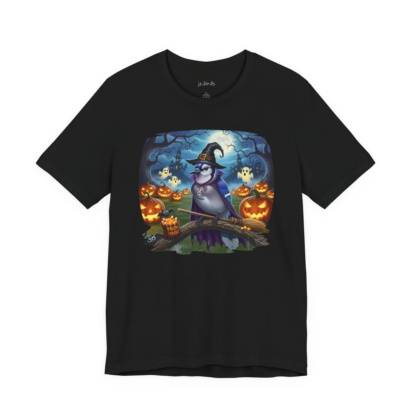 Blue Jay Halloween Bird T-Shirt - Spooky Halloween Costume for Bird Lovers