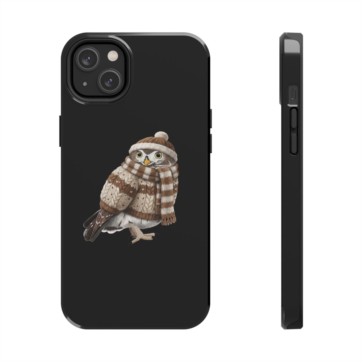 Owl Dual-Layer iPhone Case with Bird Art – The Perfect Gift for Ornithologists & Bird Lovers