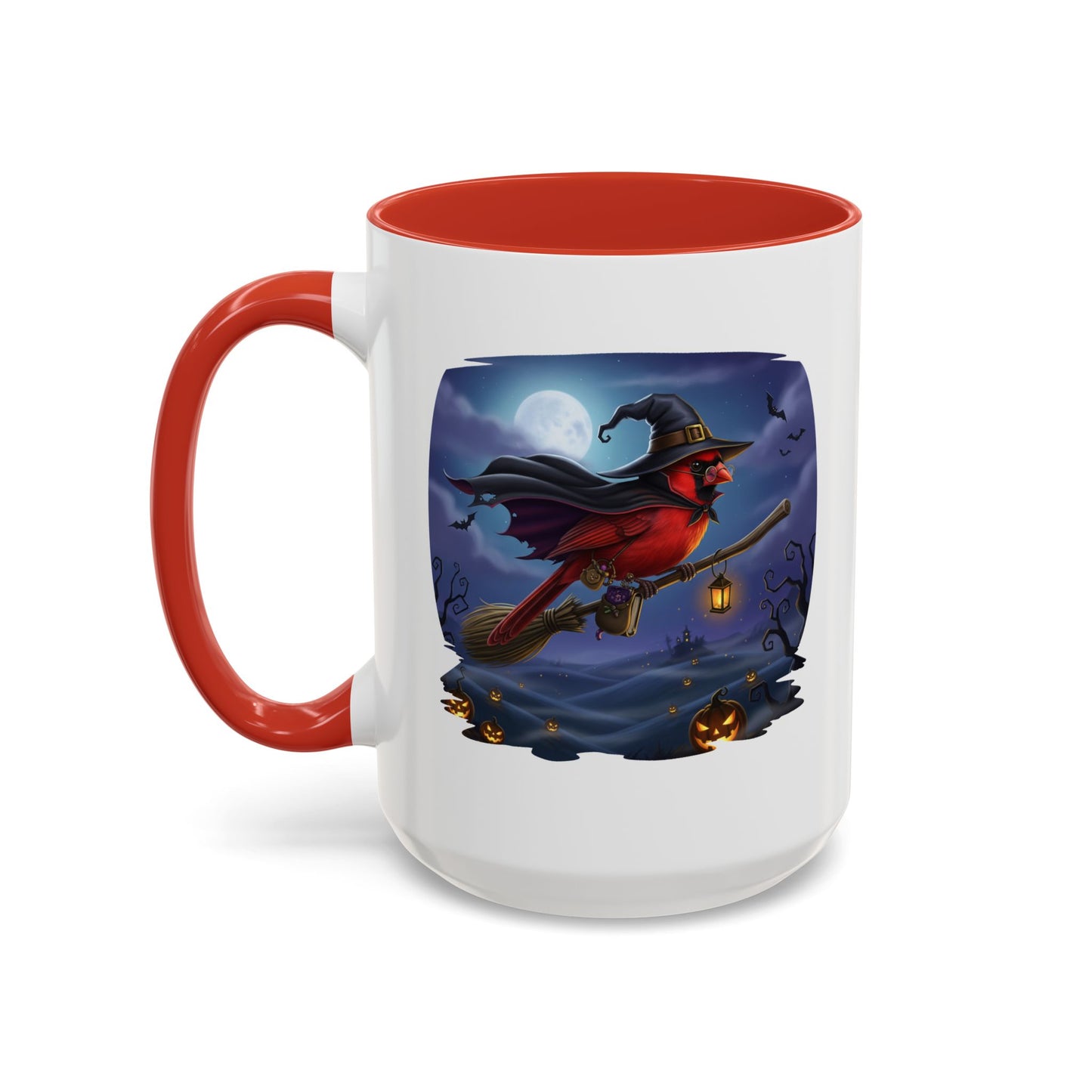 Cardinal Halloween Bird Mug - Perfect for Spooky Season