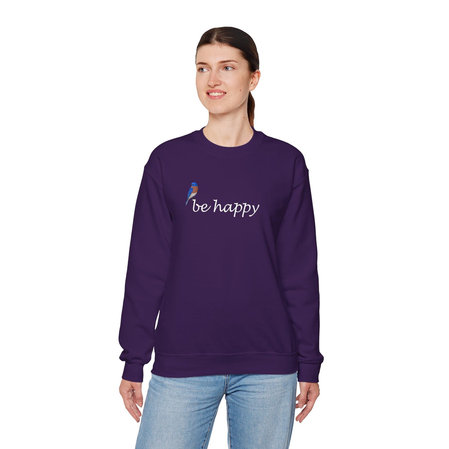 Bluebird Be Happy Bird Birding & Birdwatching Sweatshirt
