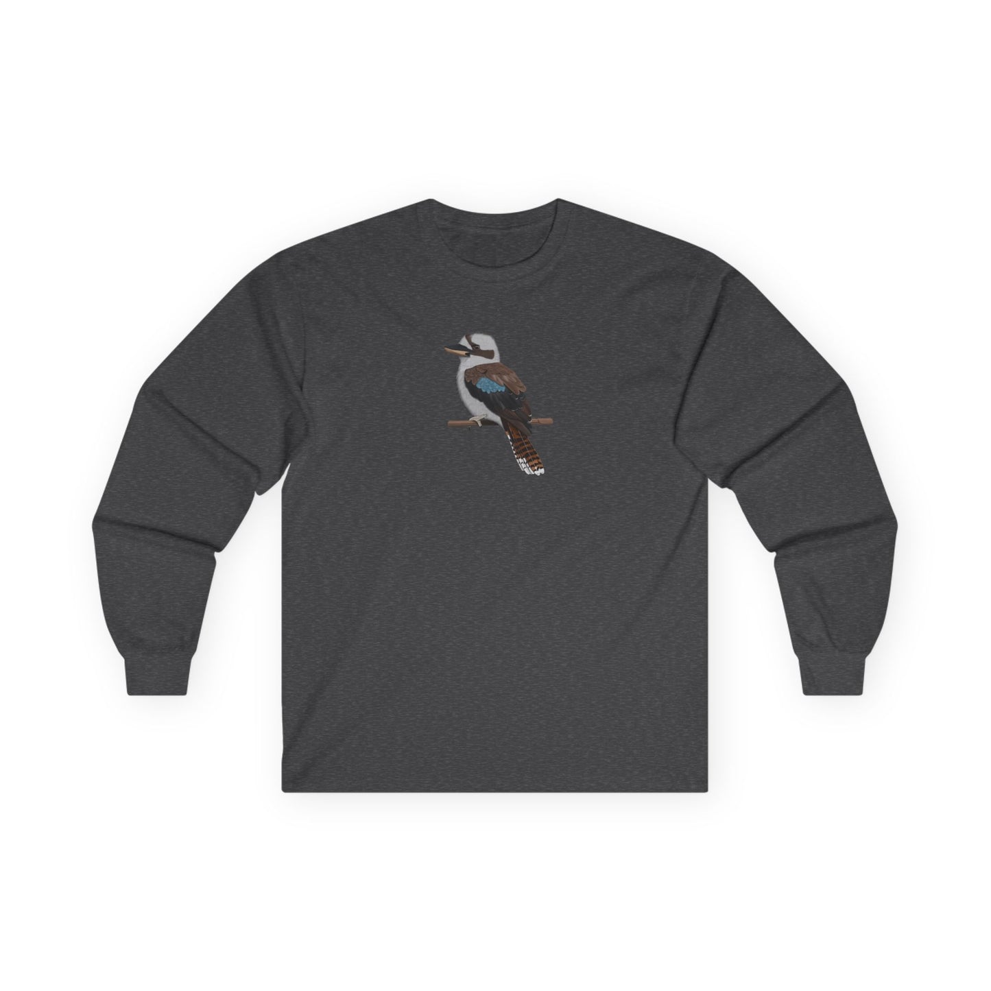 Kookaburra Birding & Birdwatching Bird Cotton Long Sleeve T-Shirt