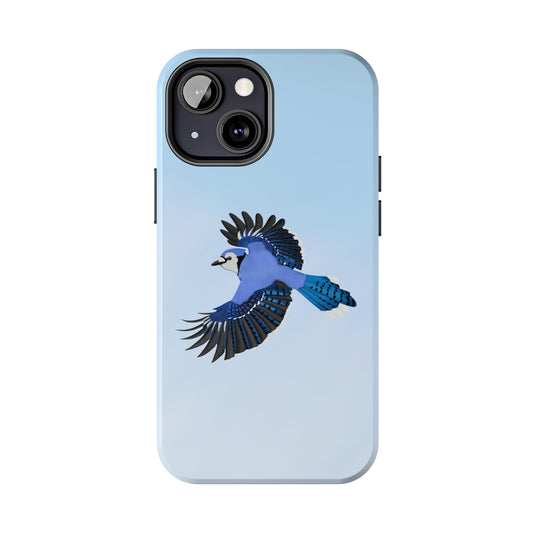 Blue Jay Bird Art Tough Phone Case