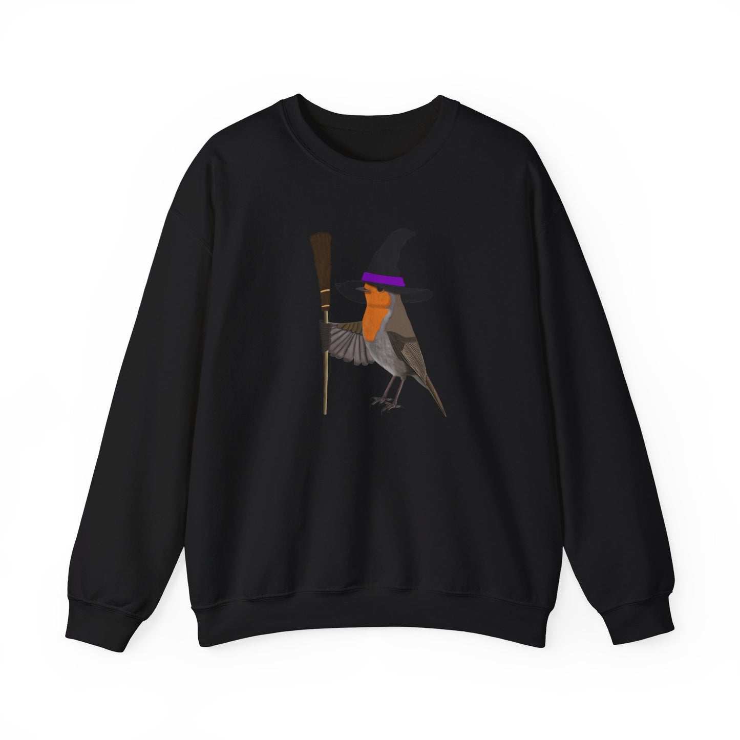 Robin Halloween Witch Birdwatcher Biologist Bird Sweatshirt