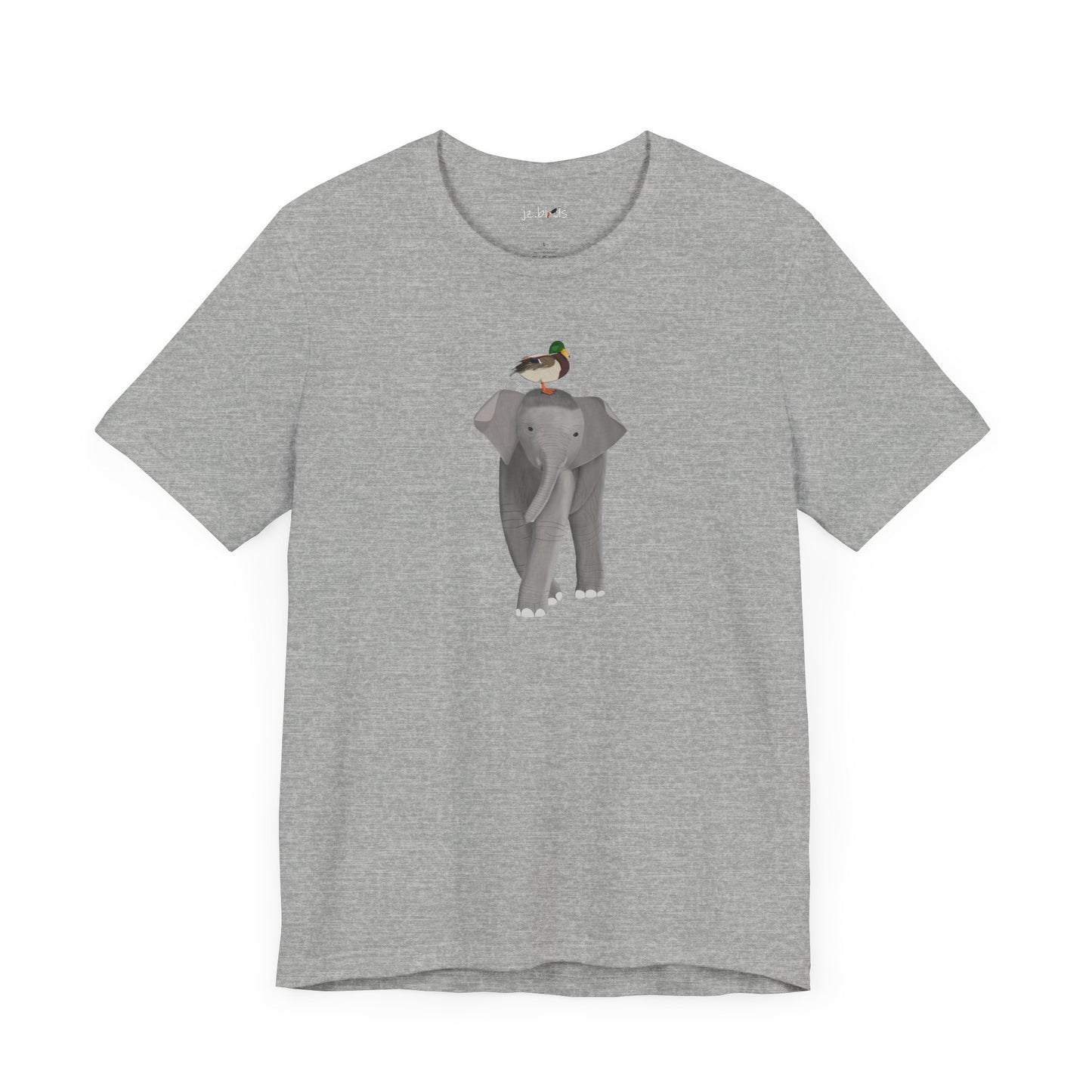 Elephant with Mallard Duck Birds Birding & Birdwatching T-Shirt