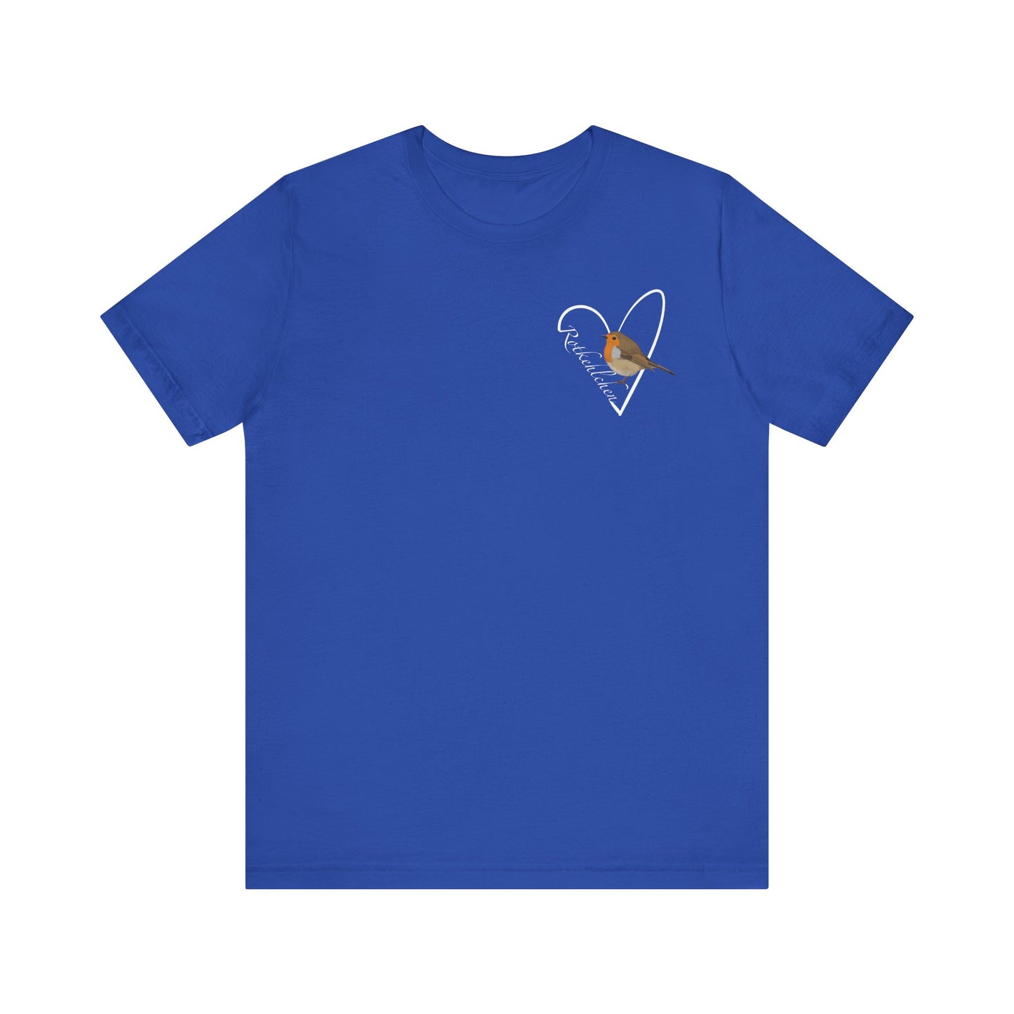 Rotkehlchen Vogel Singvogel T-Shirt mit Herz für Vogelfreunde