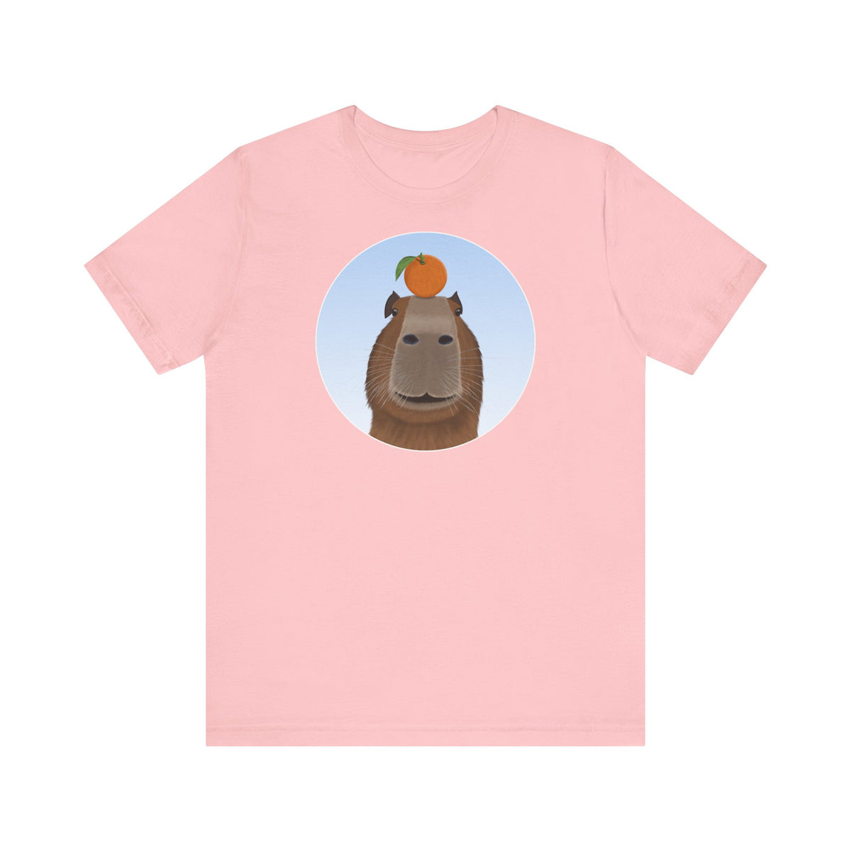 Capybara mit Orange Lustiges T-Shirt für Capybara-Freunde