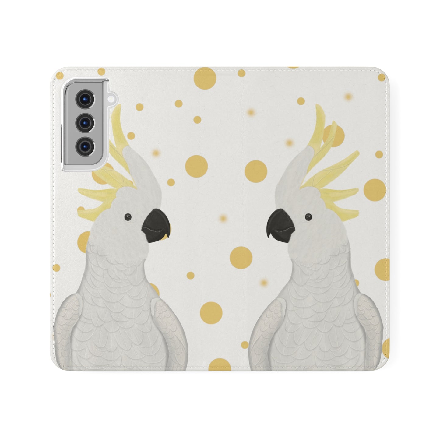 Cockatoo Bird Art Phone Flip Case