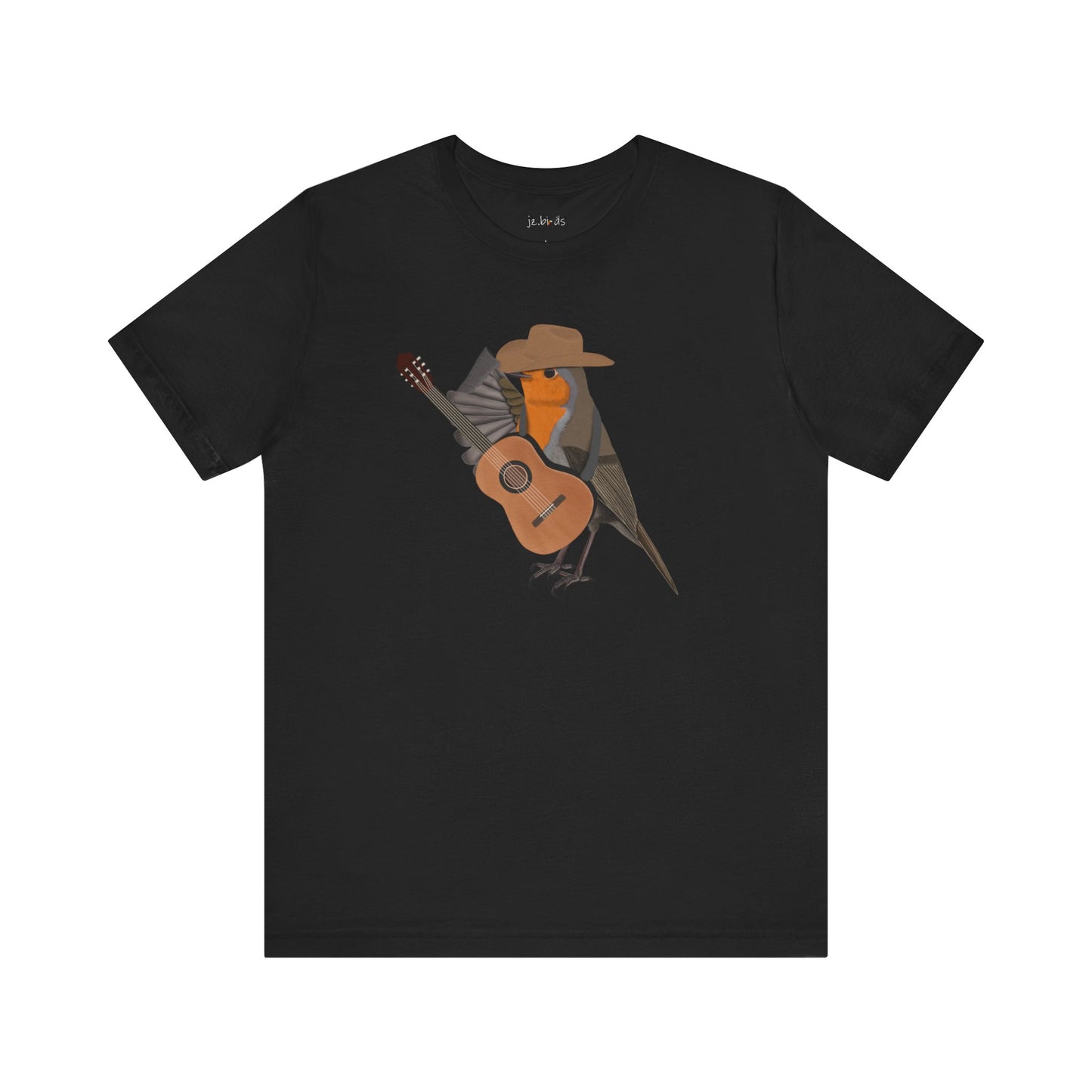 Robin with Cowboy Hat and Guitar Country Music Bird T-Shirt