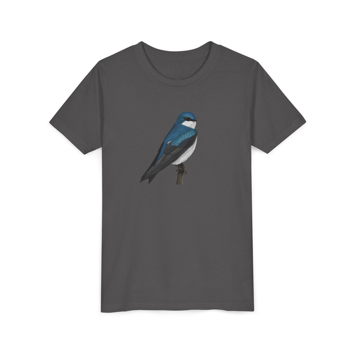 Tree Swallow Birding & Birdwatching Bird Youth T-Shirt – Bright Kids Clothing, T-Shirts