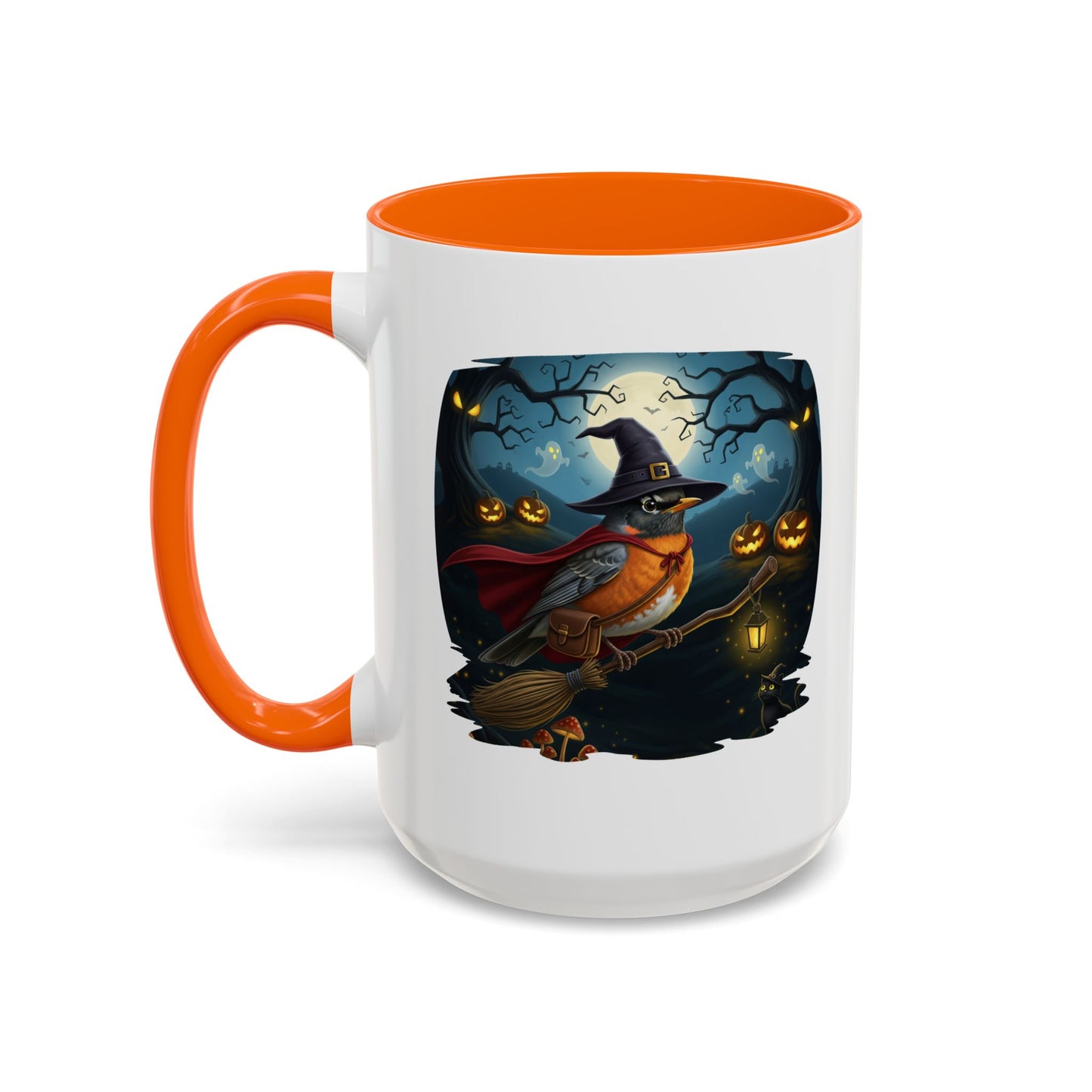 American Robin Halloween Bird Mug - Perfect Bird Lover Gift for Spooky Season