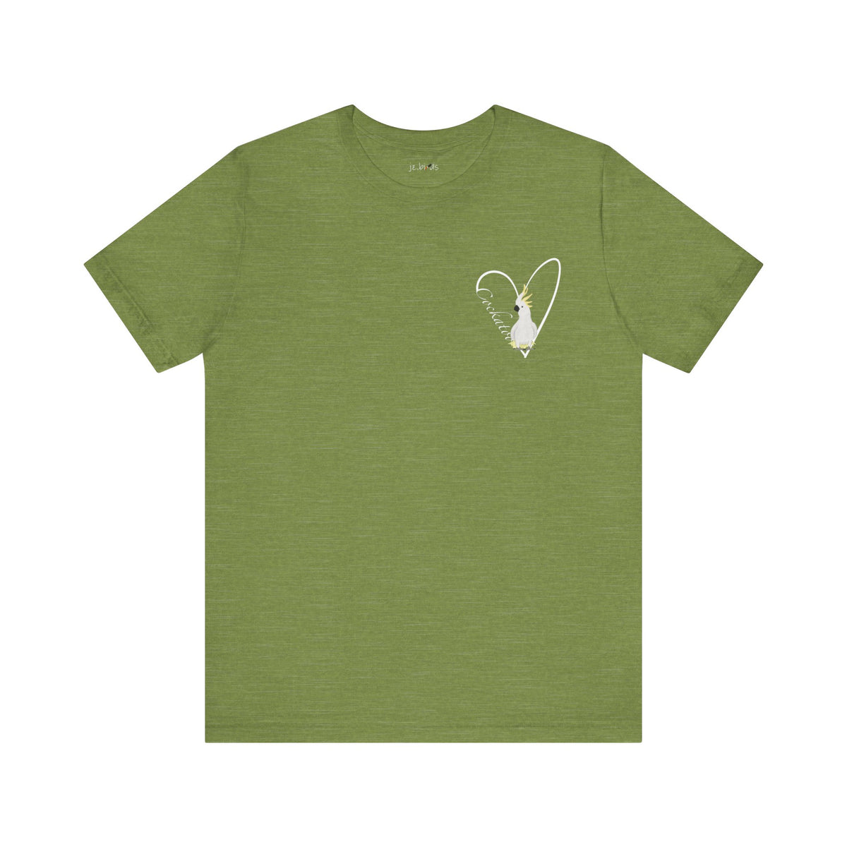 Cockatoo T-Shirt on Cotton background