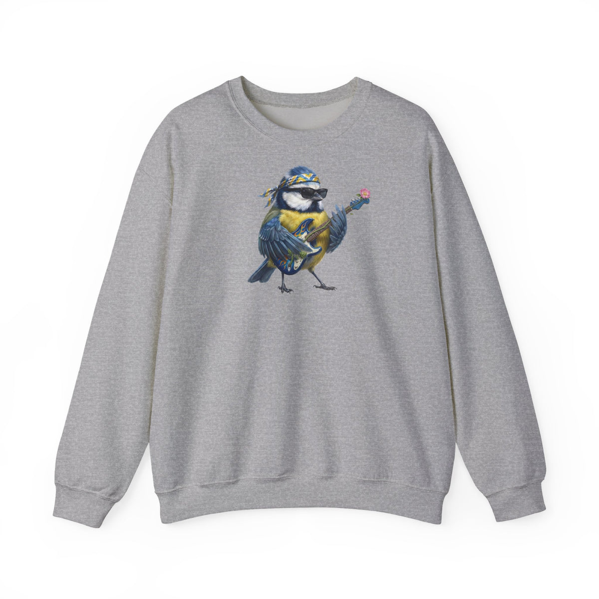 Blaumeise Sweatshirt Vogelmotiv mit Animal Graphic Tee Hintergrund