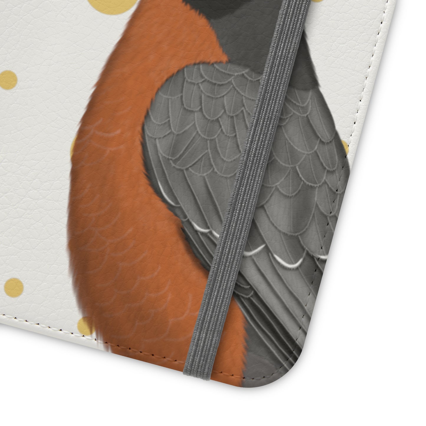 Robin Bird Art Phone Flip Case