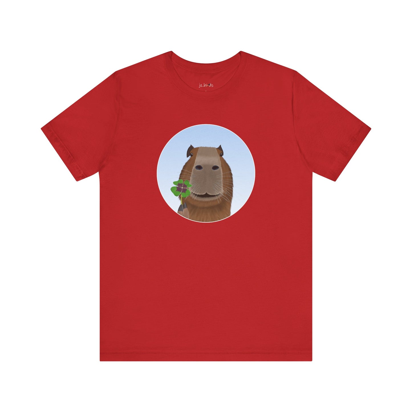 Capybara with Lucky Clover Funny T-Shirt