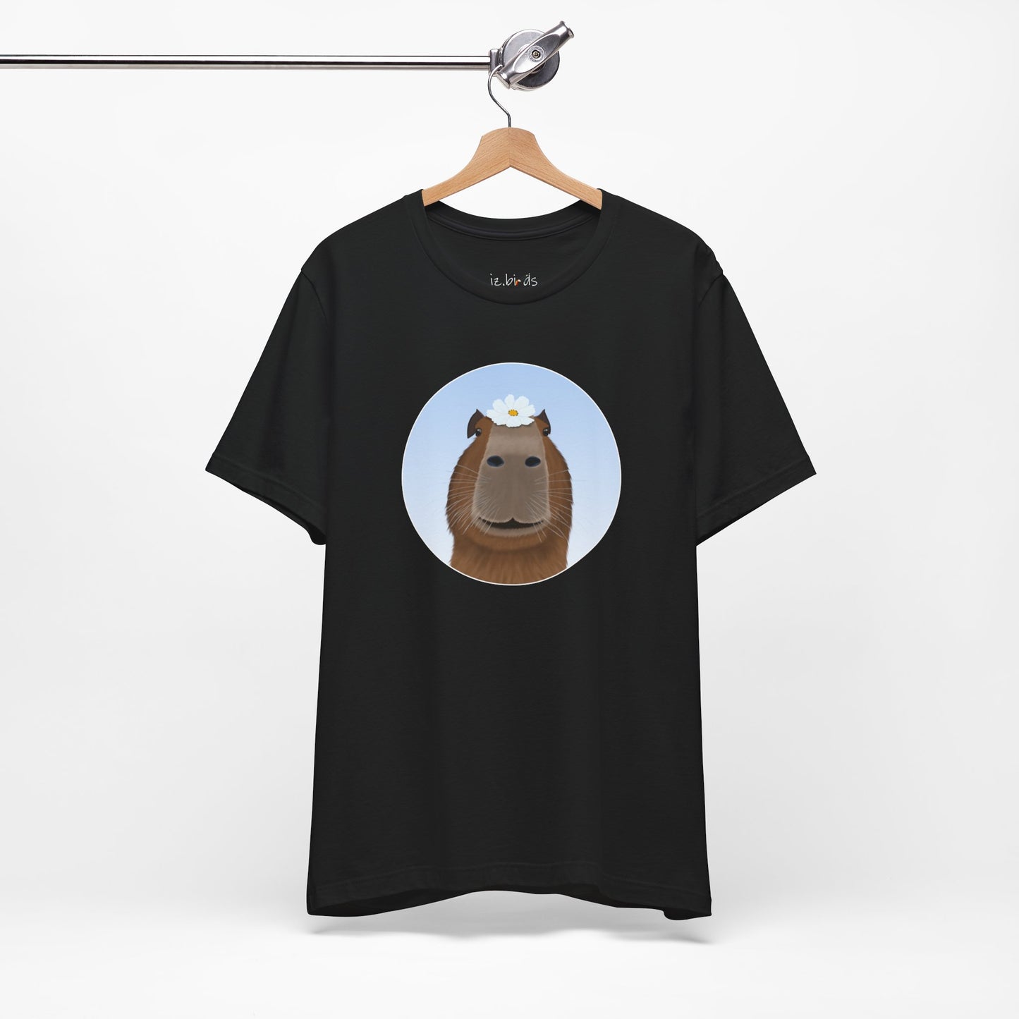 Capybara with a Flower Funny T-Shirt