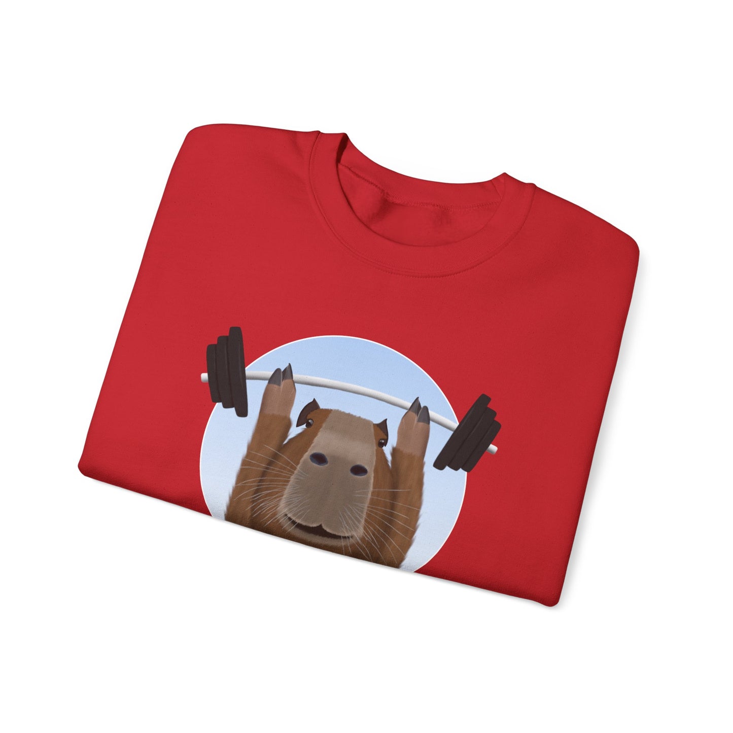 Capybara Weight Lifting Gym Workout Sweatshirt